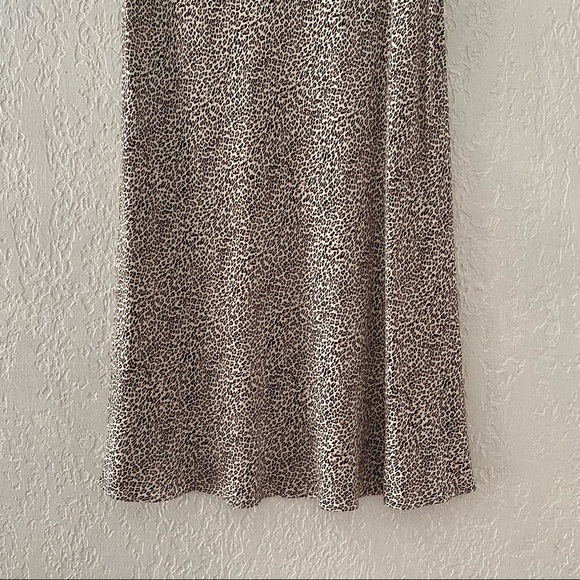 NWT Jenni Kayne Women's Leopard Midi Slip Skirt - Picture 8 of 12